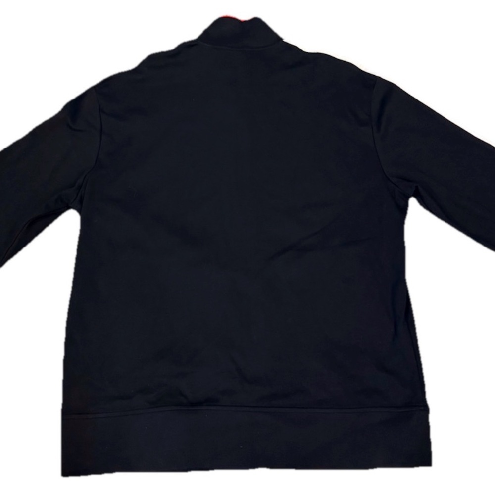 Polo Ralph Lauren Interlock Track Jacket Black White Stripe Mockneck Full Zip L - Picture 9 of 12
